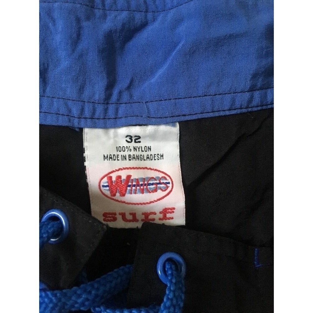 Wings Surf Beach Wear Men's Black Swim Board Shorts Unlined Size 32 - Picture 4 of 4